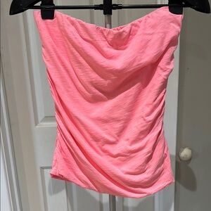 Mossimo Supply Co. Orange Pink Ruched Tube Top